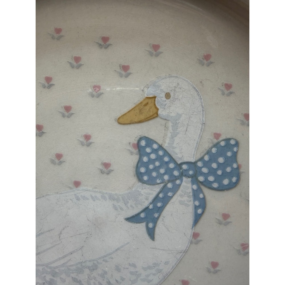 Tienshan Stoneware Country Goose Blue Bow Heart Vintage Dinnerware Cottagecore - Picture 6 of 16